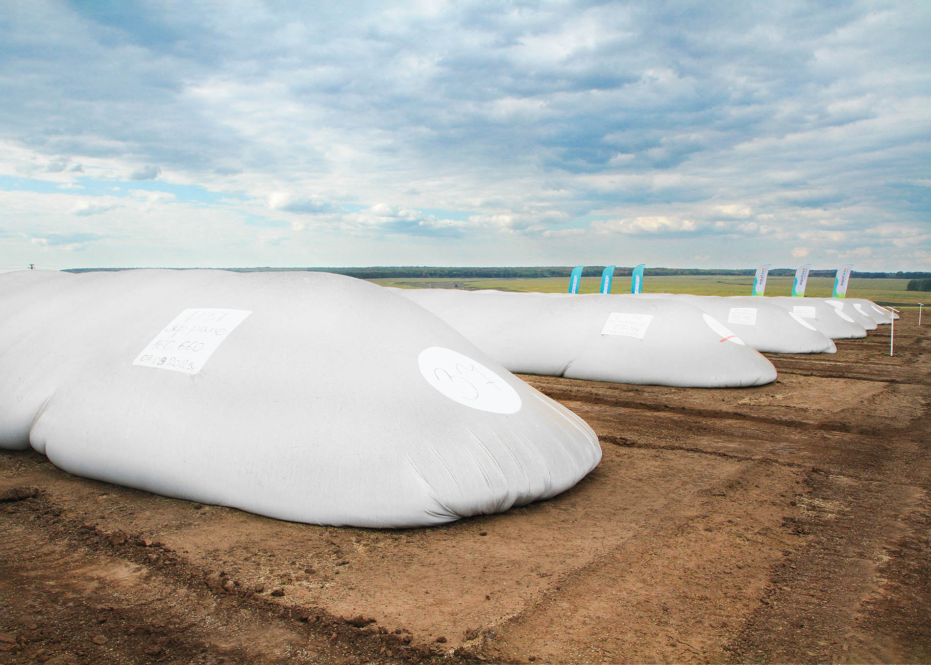 Первая демоплощадка технологии рукавного хранения зерна открылась в Татарстане